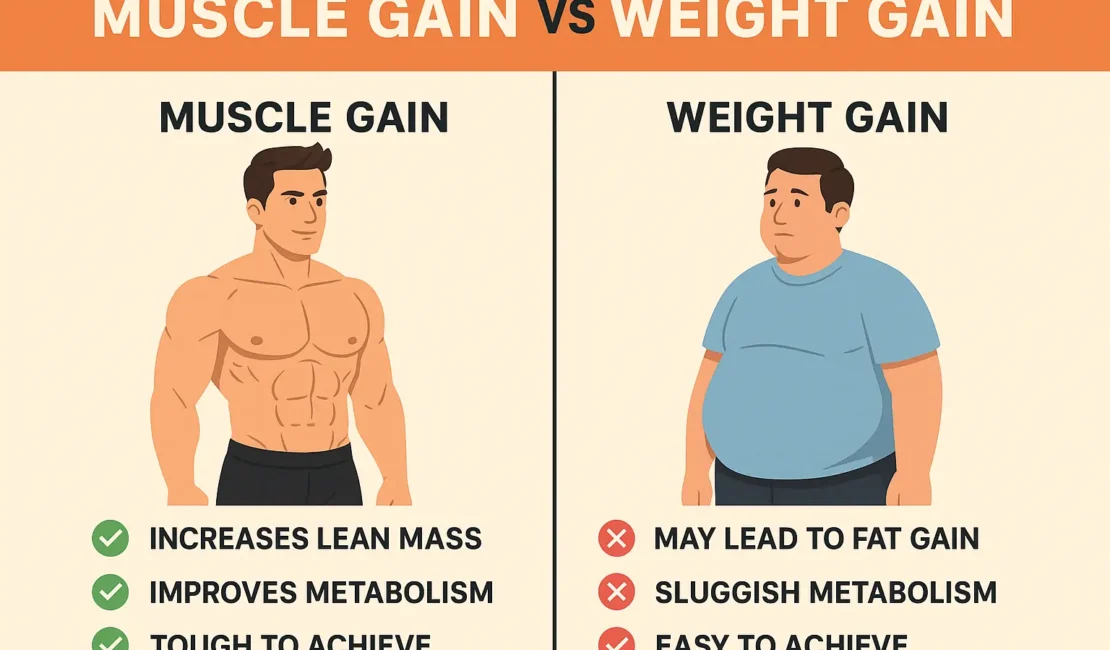 Muscle Gain vs Weight Gain