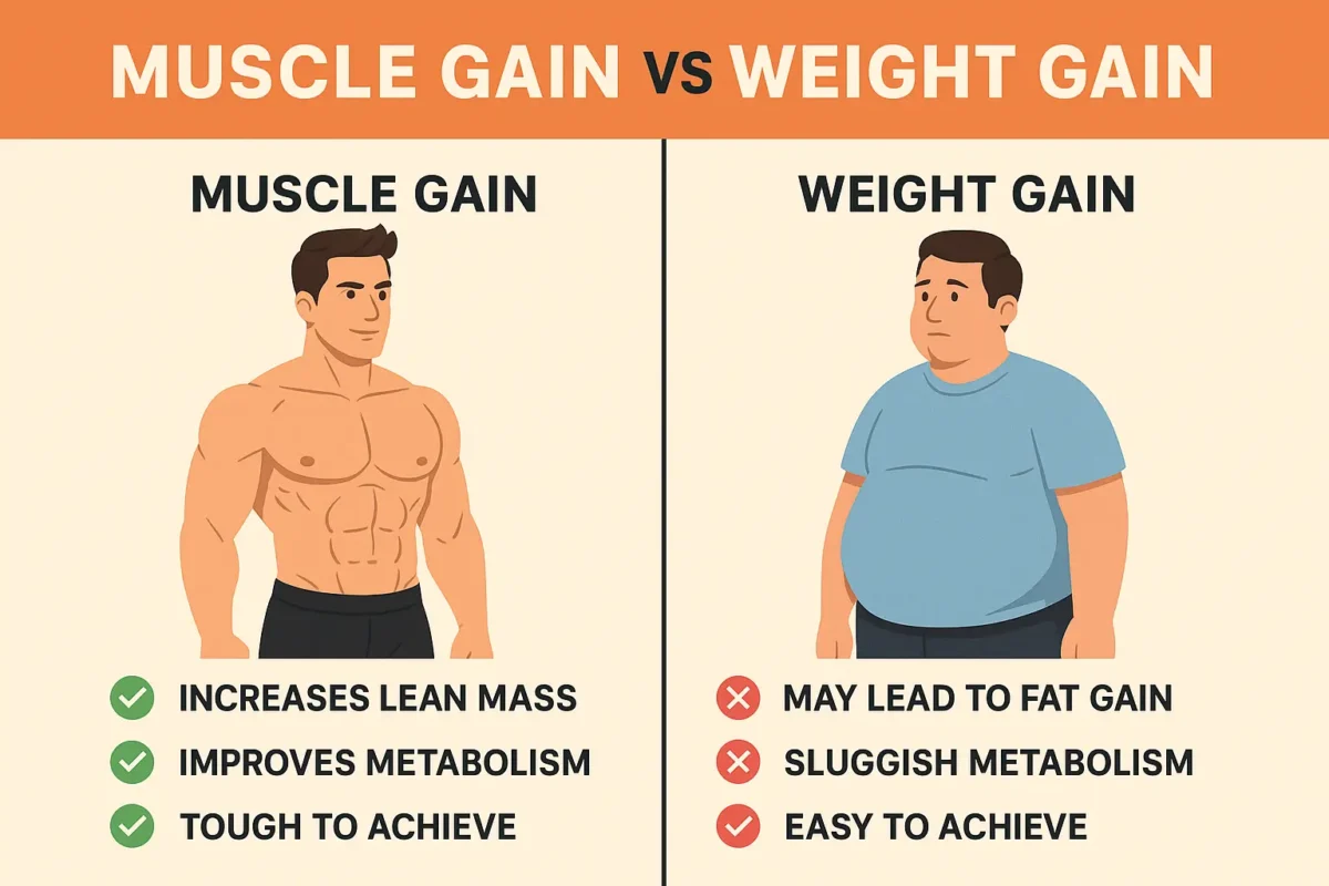 Muscle Gain vs Weight Gain